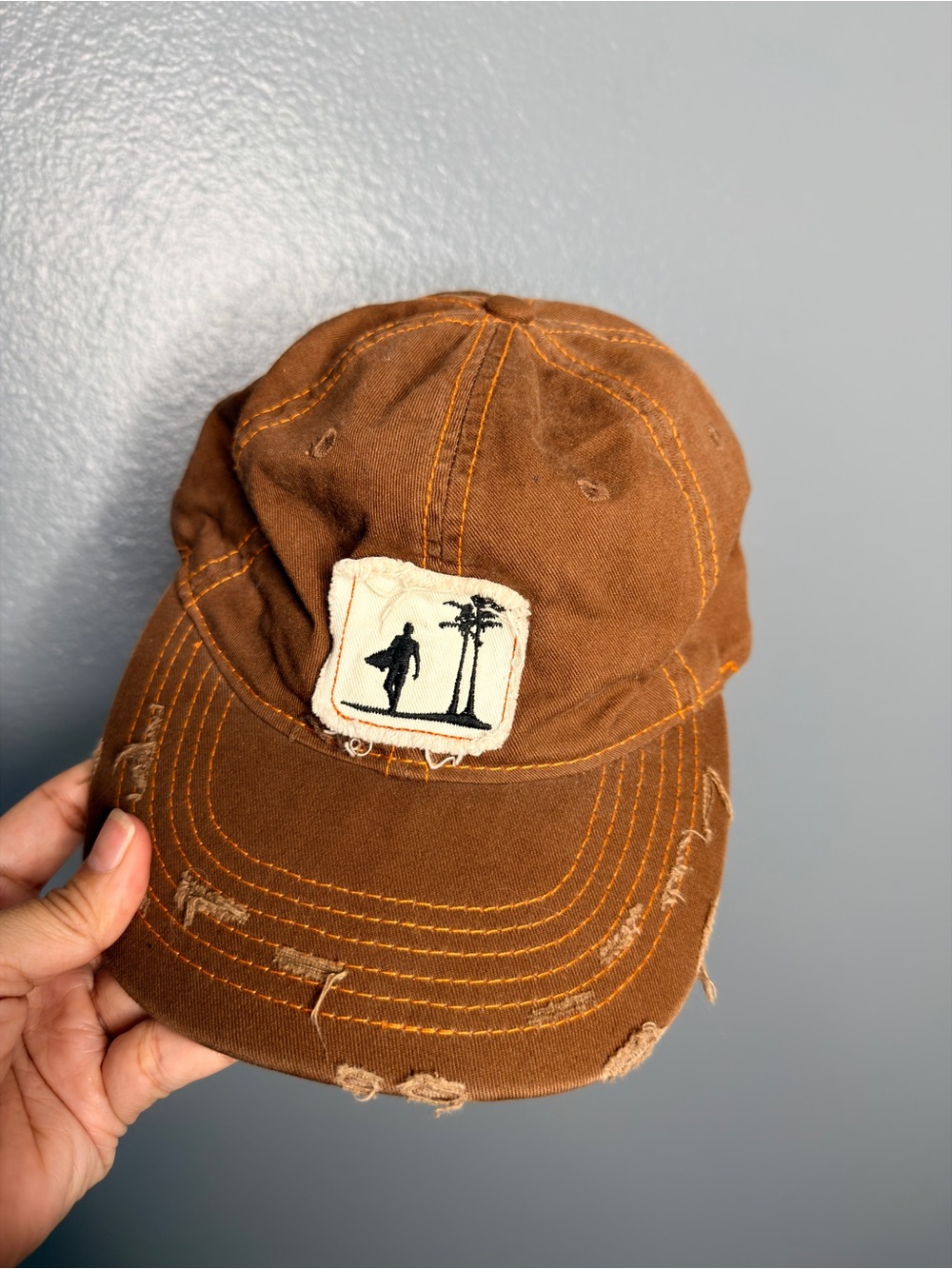 Hawaiian Tropics Brown Surf Patch Baseball Cap